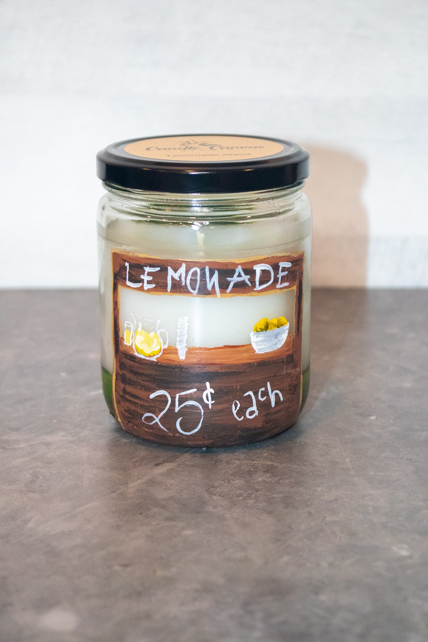 Hand Painted Lemonade Stand Jar