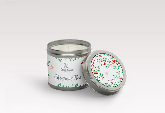 Christmas Tree Candle Tin