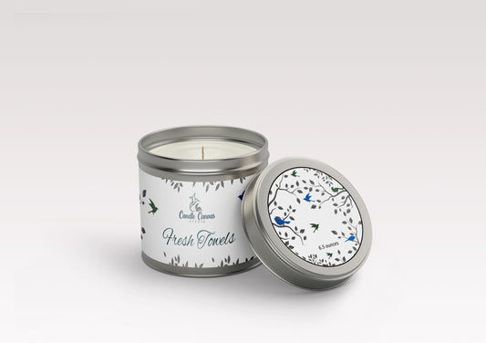 Fresh Towels Candle Tin